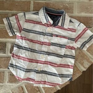 Tommy Hilfiger Baby Boys 100% Cotton Button Down Shirt 12 Month